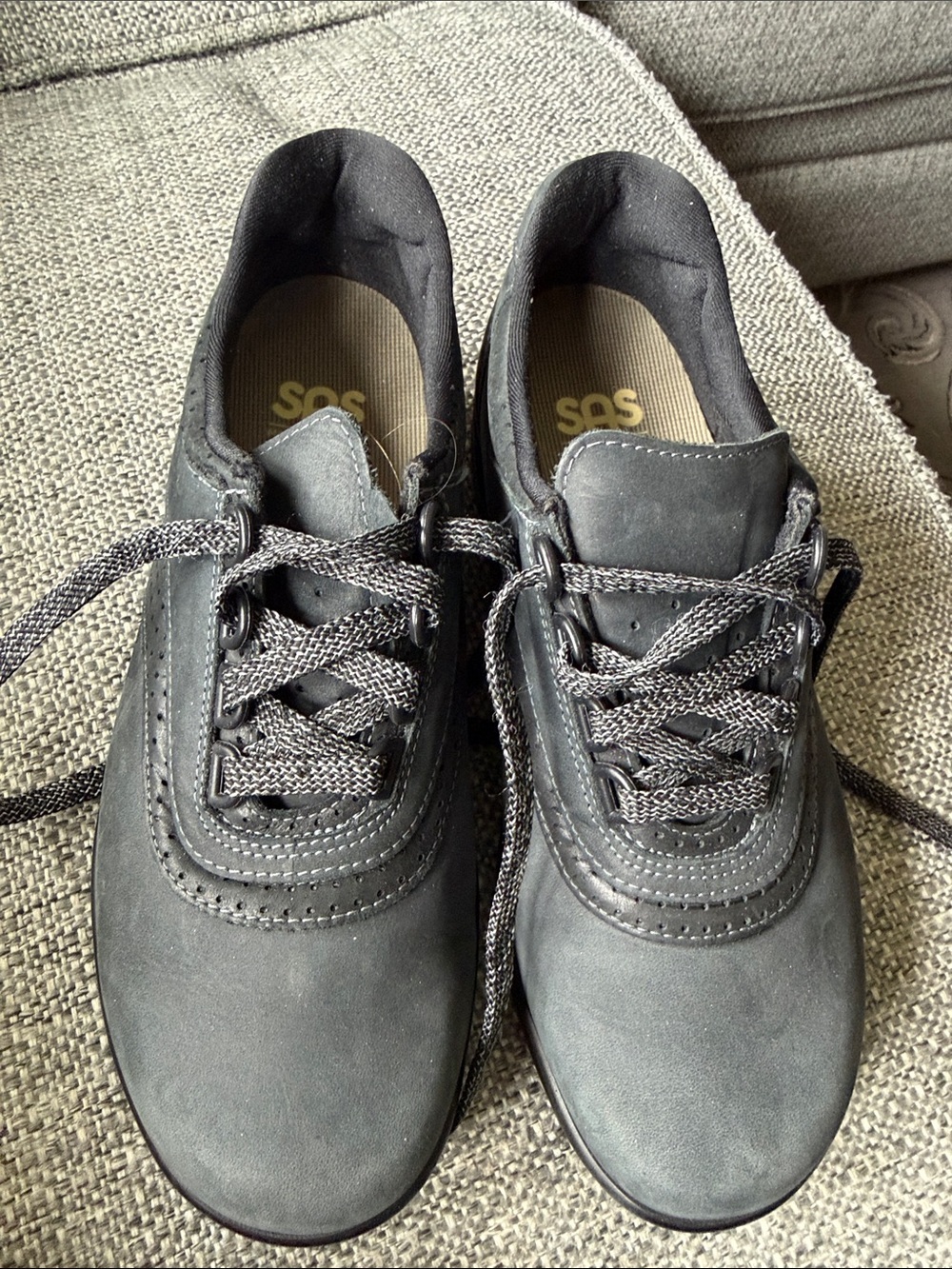 SAS Walk Easy Nero - Lace Up Walking
Shoe orthotic Size 7.5 Medium - Picture 2 of 7